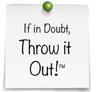 5S Event, Sort 'When in Doubt, Throw it Out'