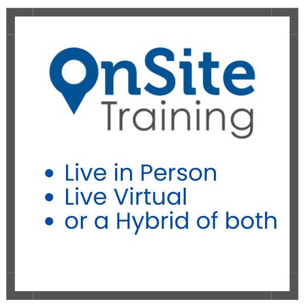 onsite training ad